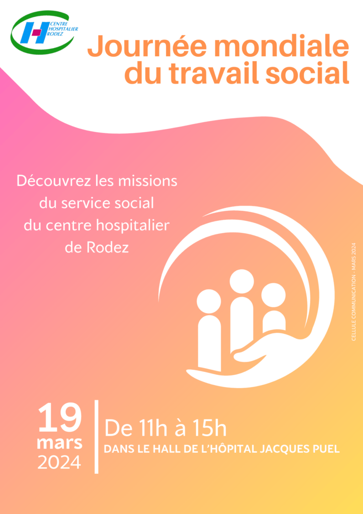 Affiche Journée du travail social du 19 mars 2024